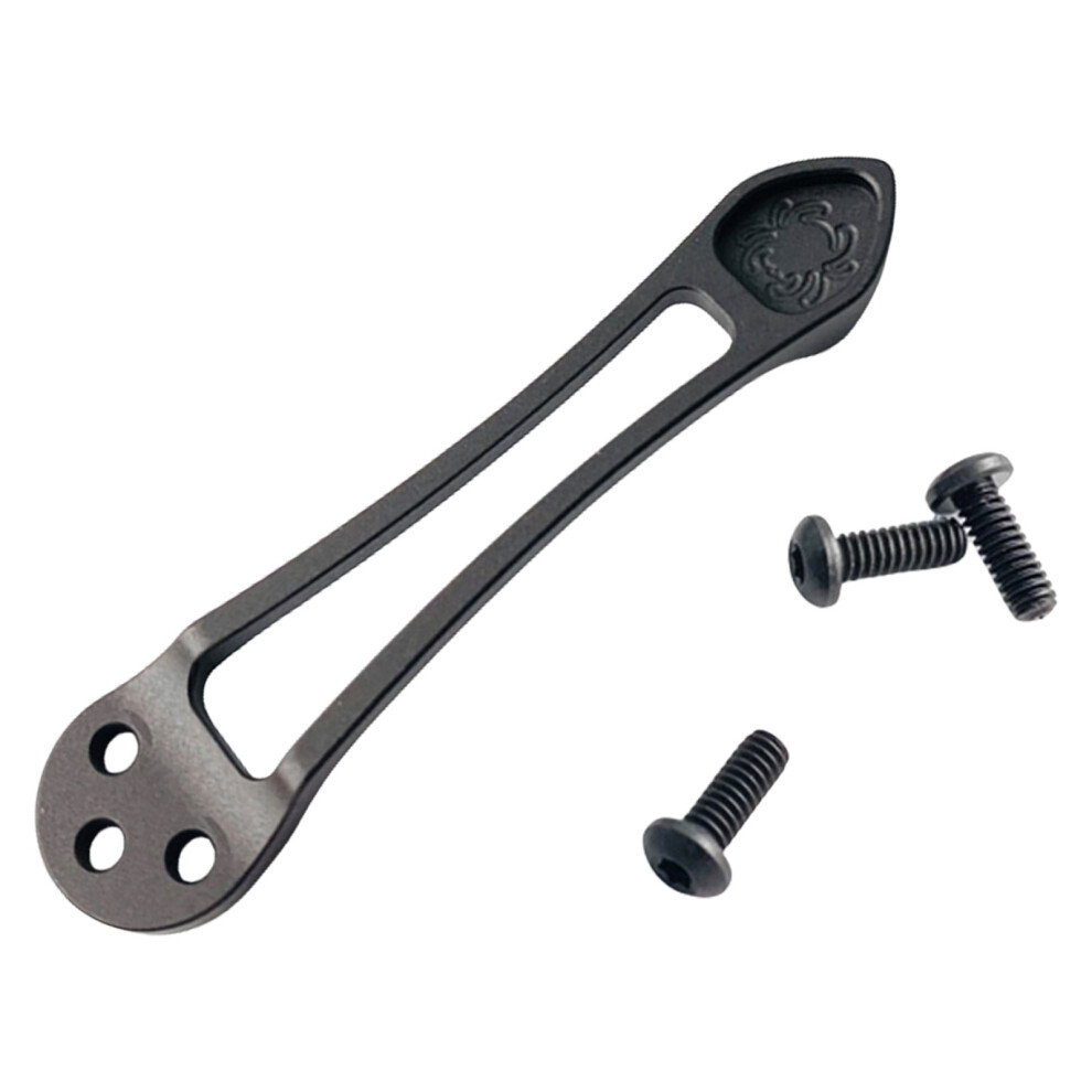 Deep Carry Pocket Clip With Screws Metal Pocket Back Clip-Black 7696000704111