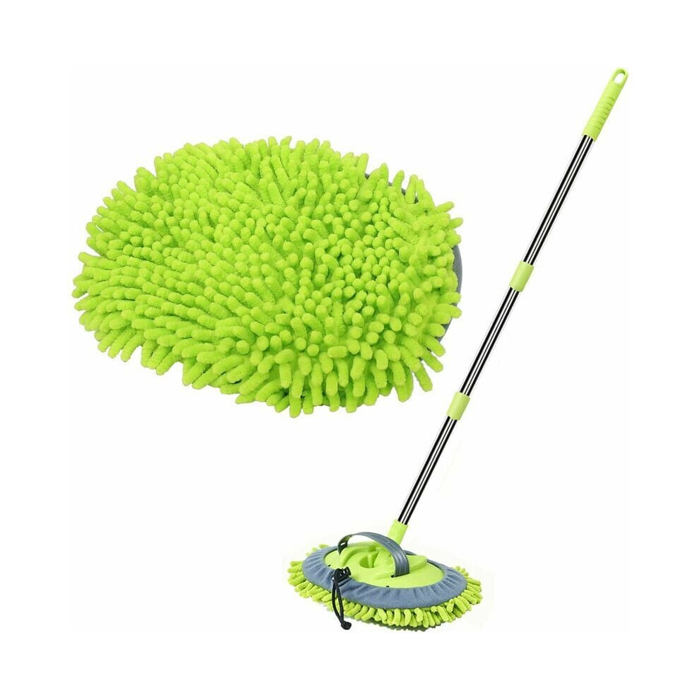 Versatile Car Wash Brush, Multipurpose Duster With Microfiber Chenille, Flexible Rotation For Efficient Car Cleaning, Scratch Free Long Handle Car Cle 9454554720319