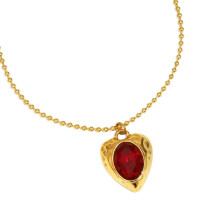 Bijoux tendance en forme de cœur avec cristaux changeants de