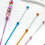 Beads Knitting Needle Metal Crochet Hook Handmade-light blue 6