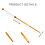 Beads Knitting Needle Metal Crochet Hook Handmade-light blue 4