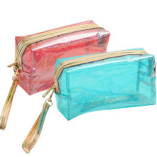Wasserdichte Kosmetiktasche, Reiseset mit transparenten Kosmetiktaschen, tragbare, durchsichtige Make-up-Tasche mit abnehmbarer Handschlaufe für