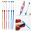 Beads Knitting Needle Metal Crochet Hook Handmade-light blue 3