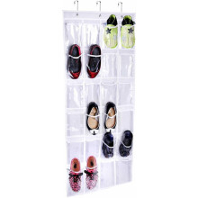 Effizienter Kleiderschrank-Organizer, Hängeschuhregal aus Polyvinylchlorid, platzsparende Lösung mit robusten Edelstahlhaken für Kleiderschränke