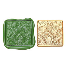 Cats Paws Wax Seal Stamp for Photo Decorations-Monstera texture