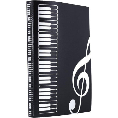 A4 Size Sheet Music Organizer, Binder Organizer Design For Large Capacity Storage, Durable Polypropylene Material Documents Storage Folder For Home An