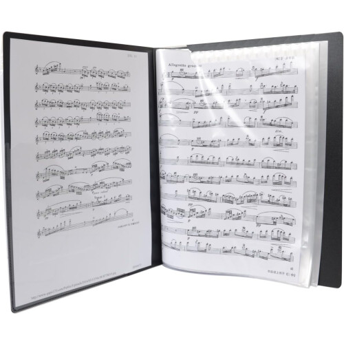 A4 Size Sheet Music Organizer, Binder Organizer Design For Large Capacity Storage, Durable Polypropylene Material Documents Storage Folder For Home An 2