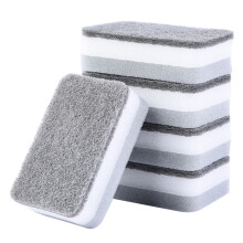 Esponjas de limpeza para cozinha, esponjas de limpeza resistentes, esponja de lavar louça de dupla face para manchas difíceis, esponja de limpeza