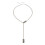 Collier longue chaîne en alliage confortable orné de strass-1 1