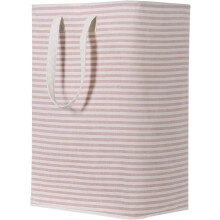 Borsa per il bucato impermeabile per lavanderia, camera da letto e dormitorio, blu, in poliestere spesso con design pieghevole e autoportante, manici