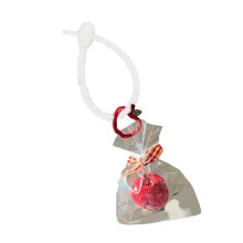 Porte-clés pendentif en forme de fruit, matériau-Rouge