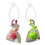 Porte-clés pendentif en forme de fruit, matériau-Rouge 2