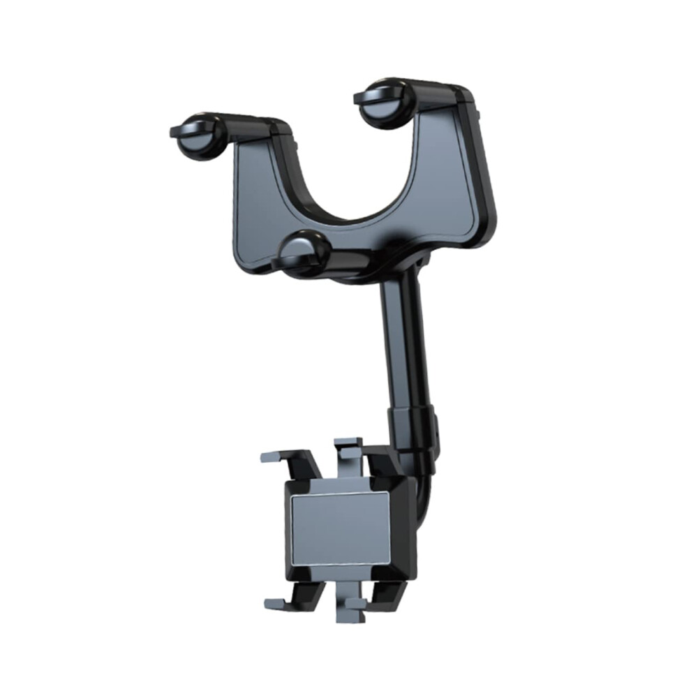 Car Phone Holder 360 Rotating Rearview Mirror Mount With Onehand Operation And Stable Grip 9067246216580