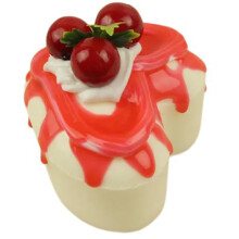 Good Looking Faux Cake Decoration for Home Interior Designs-Red