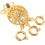 Premium Copper Necklace Separators Golden Layering Clasps 1