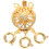 Premium Copper Necklace Separators Golden Layering Clasps 5