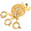 Premium Copper Necklace Separators Golden Layering Clasps 8