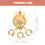 Premium Copper Necklace Separators Golden Layering Clasps 3
