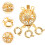 Premium Copper Necklace Separators Golden Layering Clasps 4