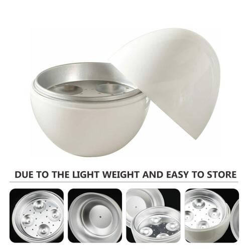 1pc Microwave Egg Boiler Home Egg Shape Egg Cooker Simple Egg Steamer 2