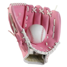 Baseball Catcher Glove, Left Hand, Sizes 9.5/10.5/11.5/12.5, Pink, Outdoor Baseball Practice Glove For Kids And Adults