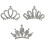 3 Stuks Kinder Tiara Haarkam Haaraccessoire Hoofdtooi 1
