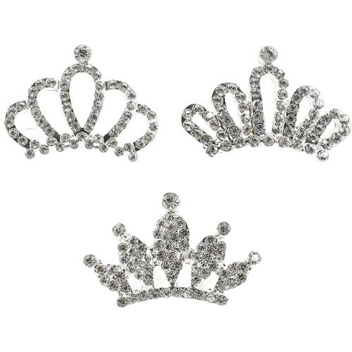 3 Stuks Kinder Tiara Haarkam Haaraccessoire Hoofdtooi