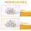 3 Stuks Kinder Tiara Haarkam Haaraccessoire Hoofdtooi 9