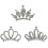 3 Stuks Kinder Tiara Haarkam Haaraccessoire Hoofdtooi 4