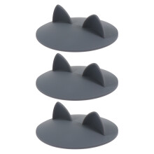 3 Unidades De Tampa De Silicone Sem Vazamento Para ( )