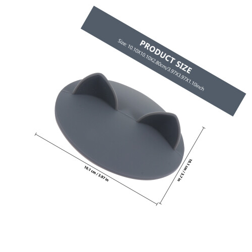 3Pièces Couvercles Mug Silicone Oreilles Chat Résistants 1