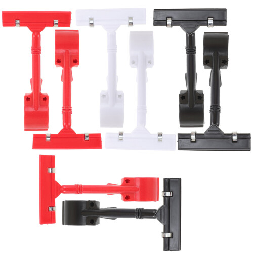 9-Delige Plastic Winkelbordjes Clips Draaibare Cliphouder