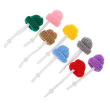 8 Unidades Chapéus Mini Tricotados Ajustáveis Para Répteis