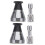 2 Set Universal Tryckkokare Säkerhetsventil 60Kpa Metall 1