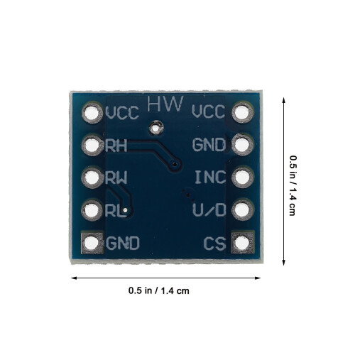 2 Pcs Módulo Potenciómetro Digital X9C104 5V Para Ajuste 1