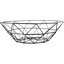 Stilfuld frugtkurv, metalskål med stor opbevaring af mad, åndbart design for længerevarende friskhed, moderne design til køkken og