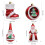 1 Box Christmas Tree Hanging Pendants-old man with pointed 4