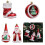 1 Box Christmas Tree Hanging Pendants-old man with pointed 3