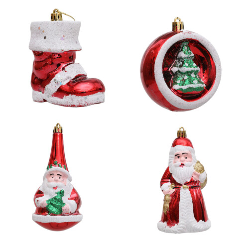 1 Box Christmas Tree Hanging Pendants-old man with pointed 1