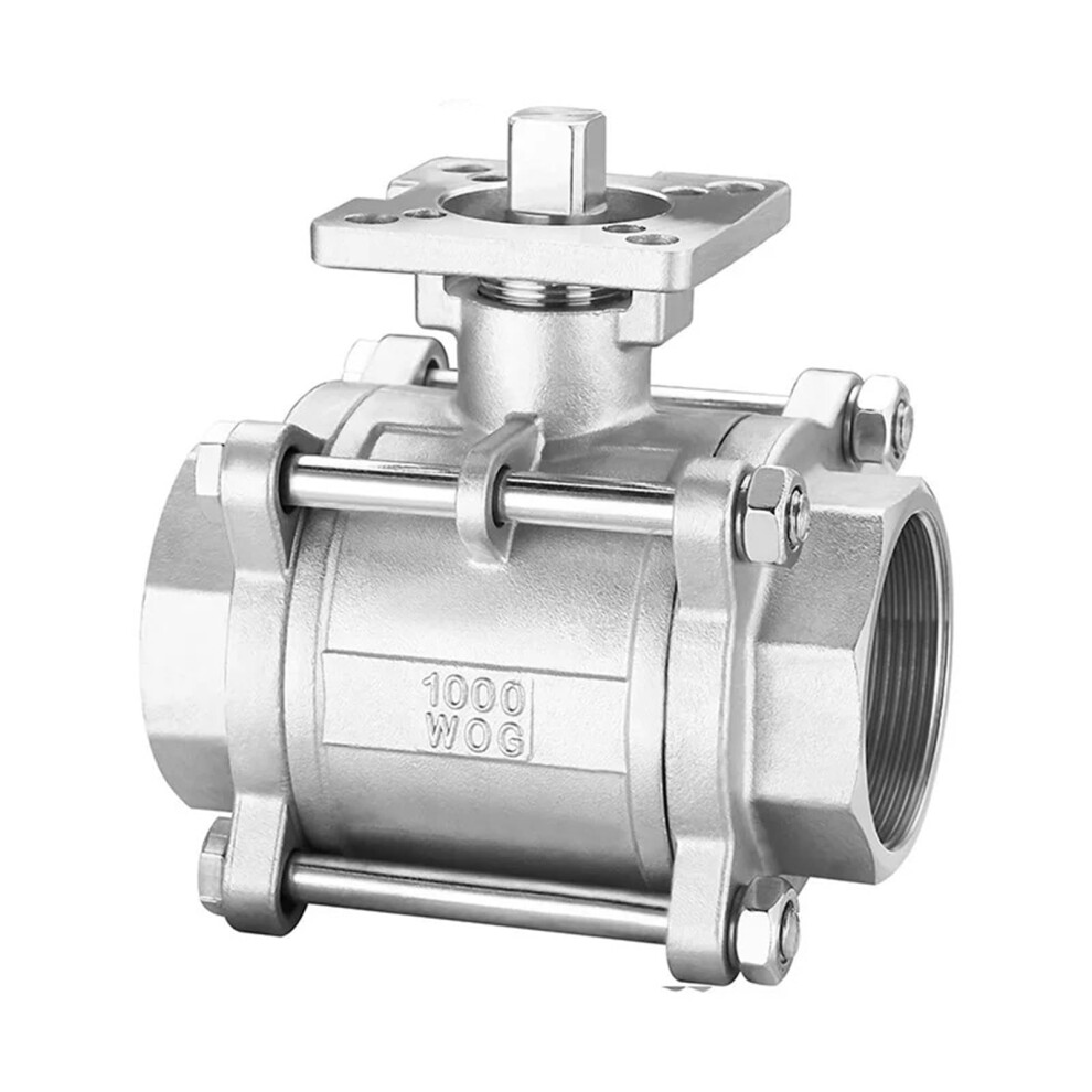 Stainless Steel Ball Valve Ss304 Threepiece Platform Female Thread Dn8/Dn10/Dn15/Dn20/Dn25 1/4 In To 1 In 9067246216962