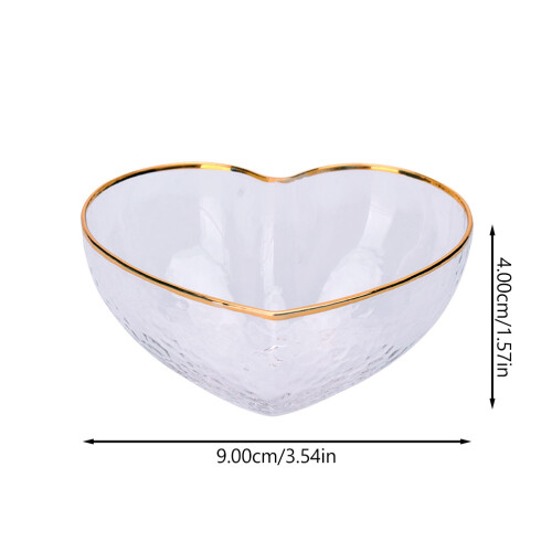 2St Hjärtformade Salladsbolagar Glasmatförvaring 1