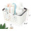 Rectangular Storage Tray, Durable PP Plastic Ensures Longevity, Hollow Structure Offers Superior Stability, Portable Organizer Bin for Household & 4