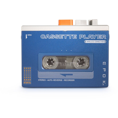 Reprodutor de Cassete - BIGBEN - Bluetooth - REWIND+ - Azul