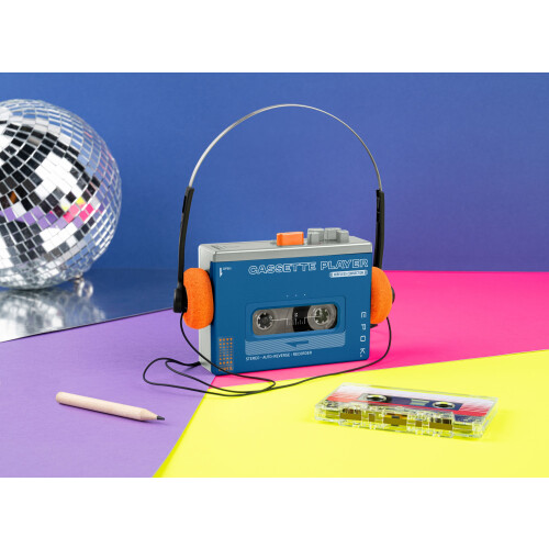 Reprodutor de Cassete - BIGBEN - Bluetooth - REWIND+ - Azul 2