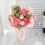 Artificial Flower Bouquets for Mother Day,-5883 light blue 7