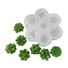 Succulent Plant Silicone Candle Mold Handmade Candle Making Soap