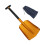 MultiPurpose Aluminum Folding Shovel Snow Removal Scoops-gold 1
