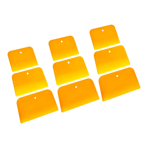 9Piece Plastic Scrapers Set 4/5/6Inch Flexible Edges Tool for