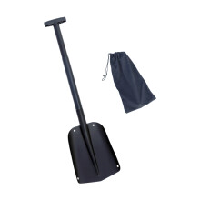 Compactly Winter Snow Shovel with Storage Bag Features-black