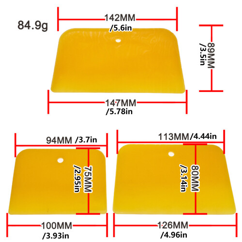 9Piece Plastic Scrapers Set 4/5/6Inch Flexible Edges Tool for 2